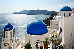greece blue domes
