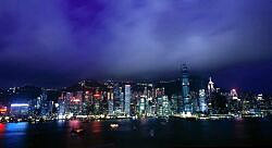 The iconic Hong Kong skyline