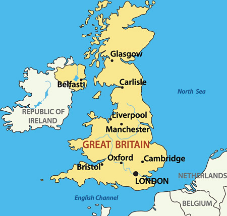 british isles regions map