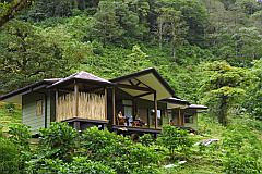 El Silencio Lodge, in a cloud forest