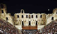 Live theater at the Odeon of Herodes Atticus
