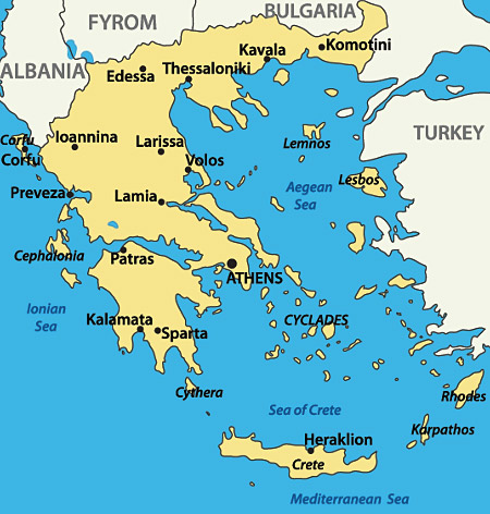 greece and turkey map