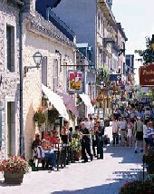 The streets of Quebec City