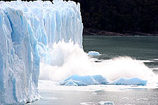 Perito Moreno is a very active glacier