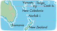south pacific regions map