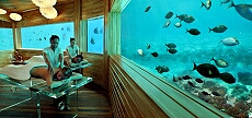 Huvafen Fushi's under water spa