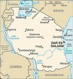 tanzania regions map